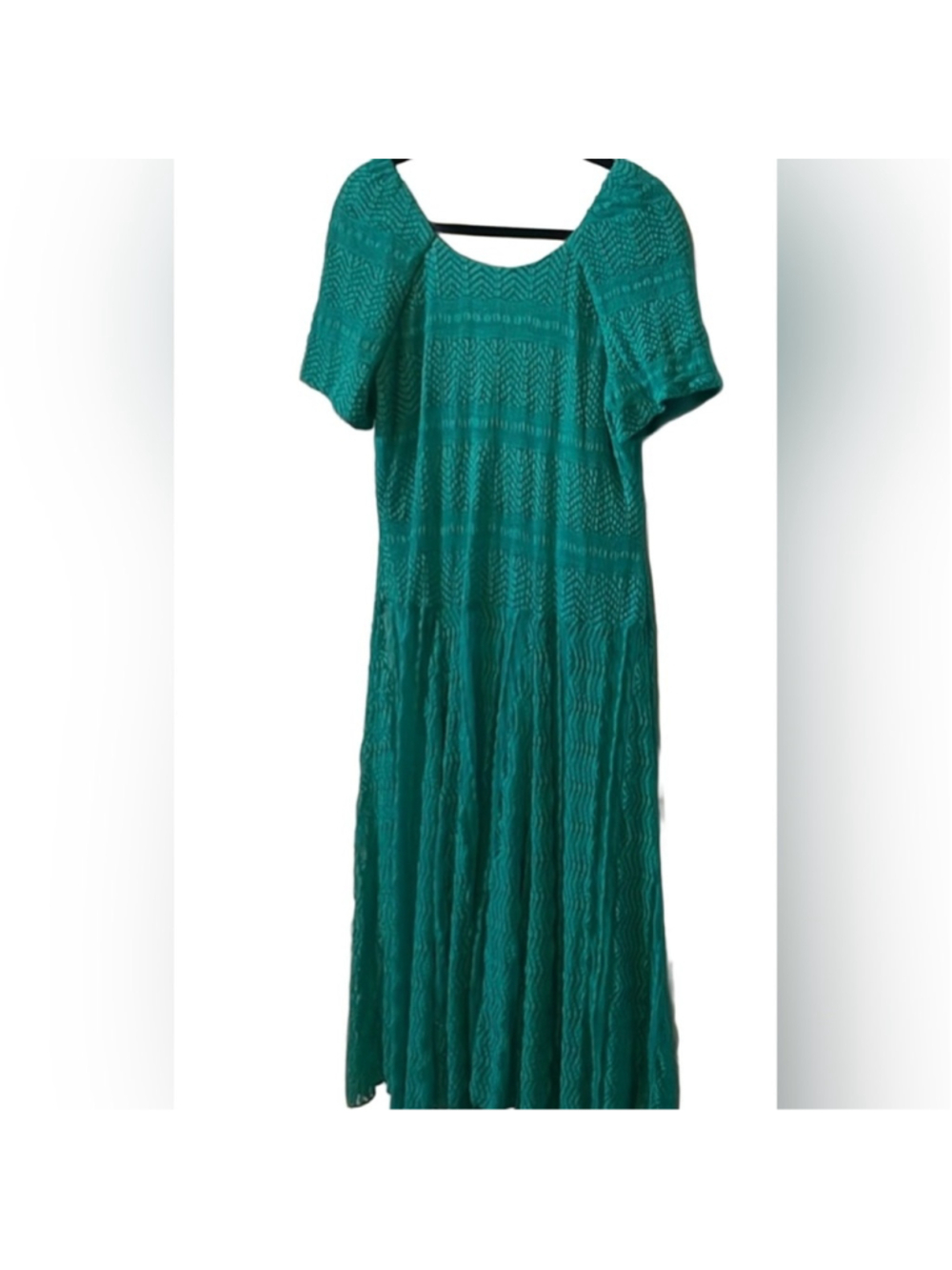 Rabbit Rabbit Designs Teal Turquoise Lace Dress